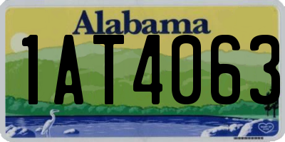 AL license plate 1AT4063