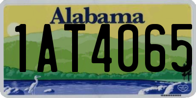 AL license plate 1AT4065