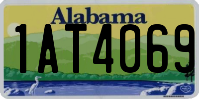 AL license plate 1AT4069