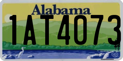 AL license plate 1AT4073