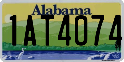 AL license plate 1AT4074