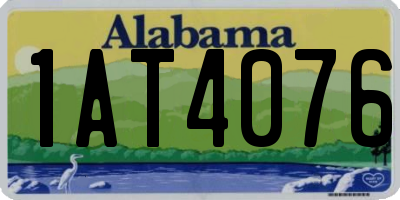 AL license plate 1AT4076