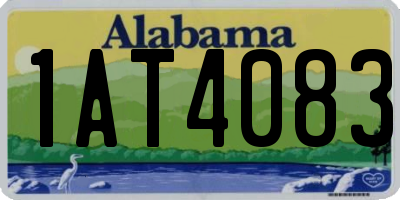 AL license plate 1AT4083