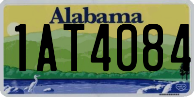 AL license plate 1AT4084