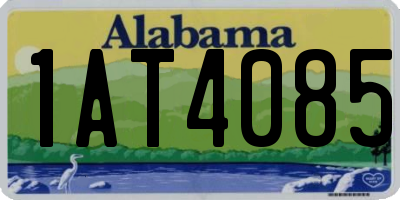 AL license plate 1AT4085