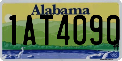 AL license plate 1AT4090