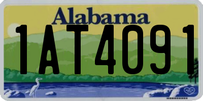 AL license plate 1AT4091