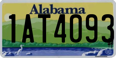 AL license plate 1AT4093
