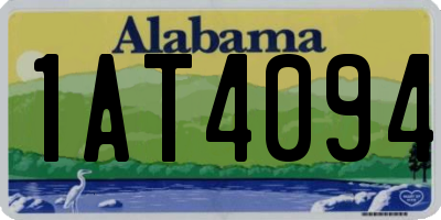 AL license plate 1AT4094