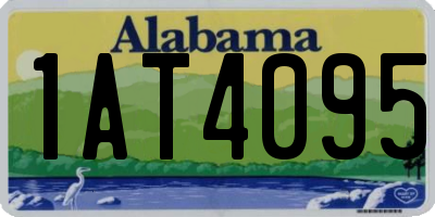 AL license plate 1AT4095