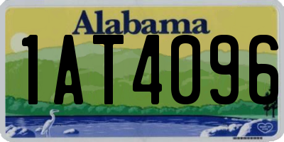 AL license plate 1AT4096