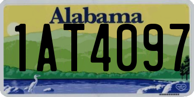AL license plate 1AT4097