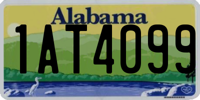AL license plate 1AT4099