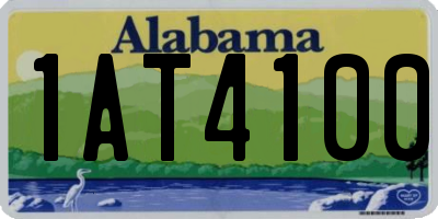 AL license plate 1AT4100