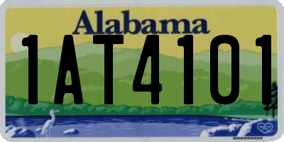 AL license plate 1AT4101