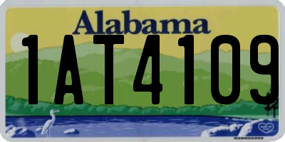 AL license plate 1AT4109