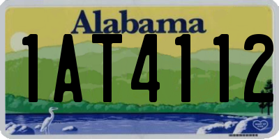 AL license plate 1AT4112