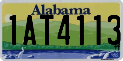 AL license plate 1AT4113