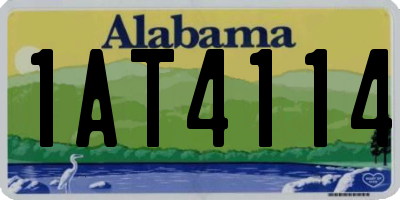 AL license plate 1AT4114