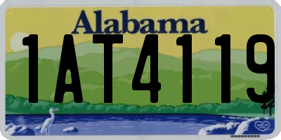 AL license plate 1AT4119