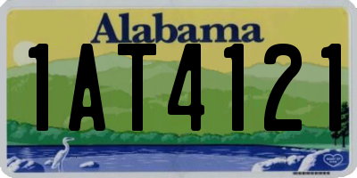 AL license plate 1AT4121