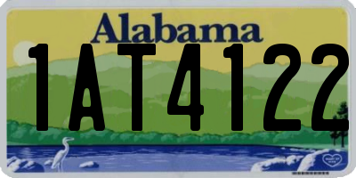 AL license plate 1AT4122