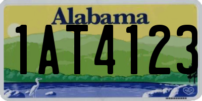 AL license plate 1AT4123
