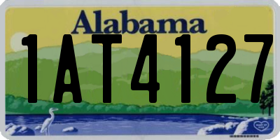 AL license plate 1AT4127