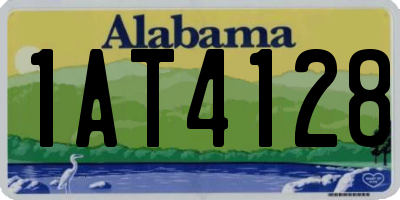 AL license plate 1AT4128