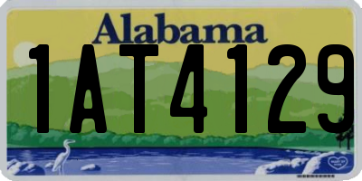AL license plate 1AT4129