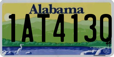 AL license plate 1AT4130