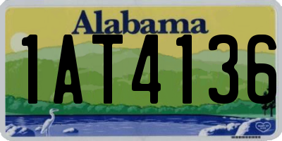 AL license plate 1AT4136