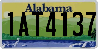 AL license plate 1AT4137