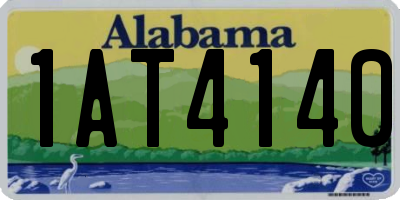 AL license plate 1AT4140