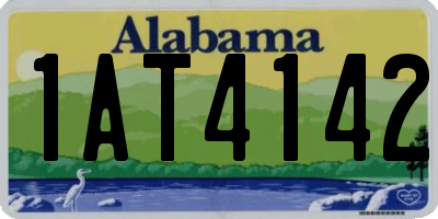 AL license plate 1AT4142