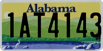 AL license plate 1AT4143