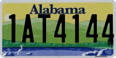 AL license plate 1AT4144