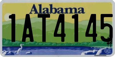 AL license plate 1AT4145