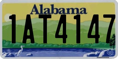AL license plate 1AT4147