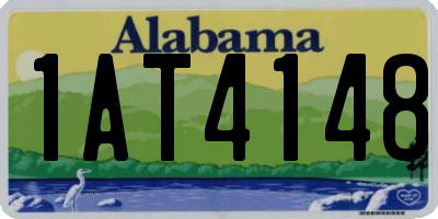 AL license plate 1AT4148