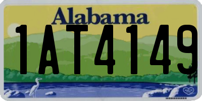 AL license plate 1AT4149