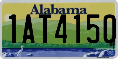 AL license plate 1AT4150