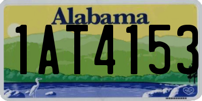 AL license plate 1AT4153