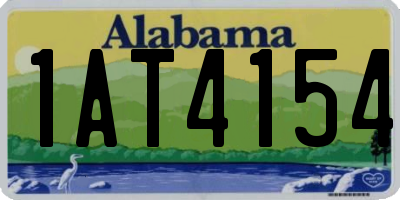 AL license plate 1AT4154