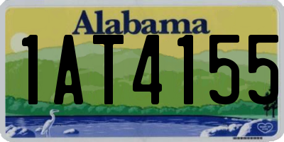 AL license plate 1AT4155