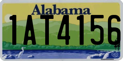 AL license plate 1AT4156