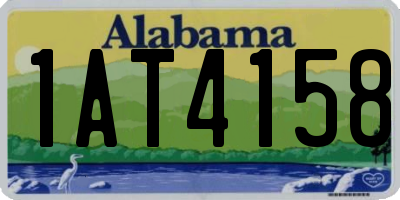 AL license plate 1AT4158