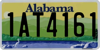 AL license plate 1AT4161