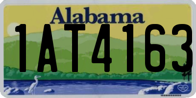 AL license plate 1AT4163