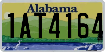 AL license plate 1AT4164